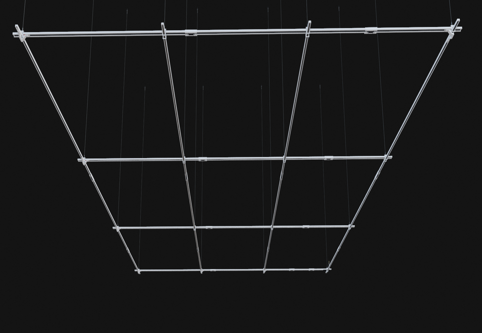 Track Lighting Grid Kit I Suspended Open Ceiling I Accent and Linear General Lights I Large - Image 2