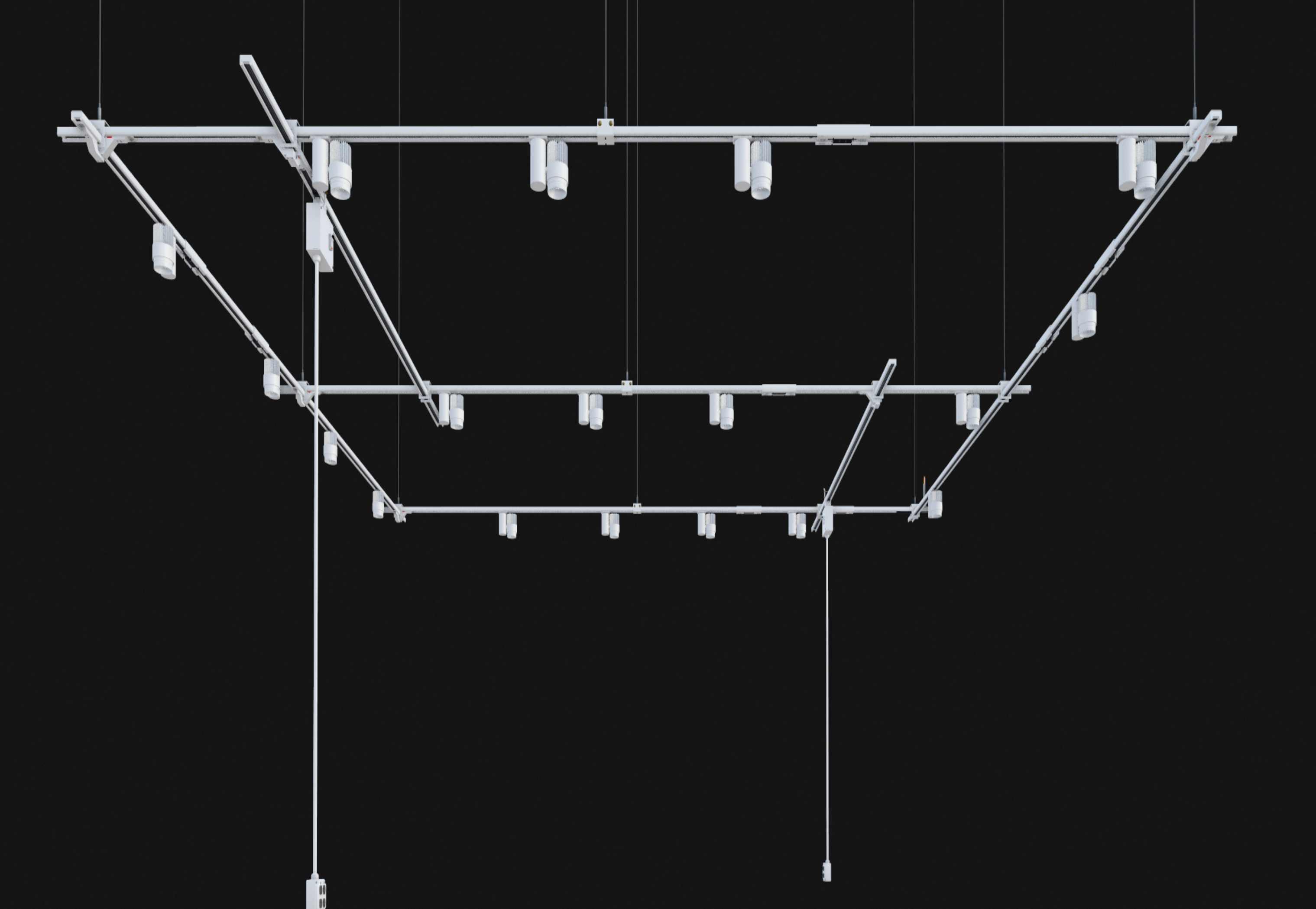 TRACK BUSWAY RECTANGLE SYSTEM - MEDIUM - 15' x 15'6"