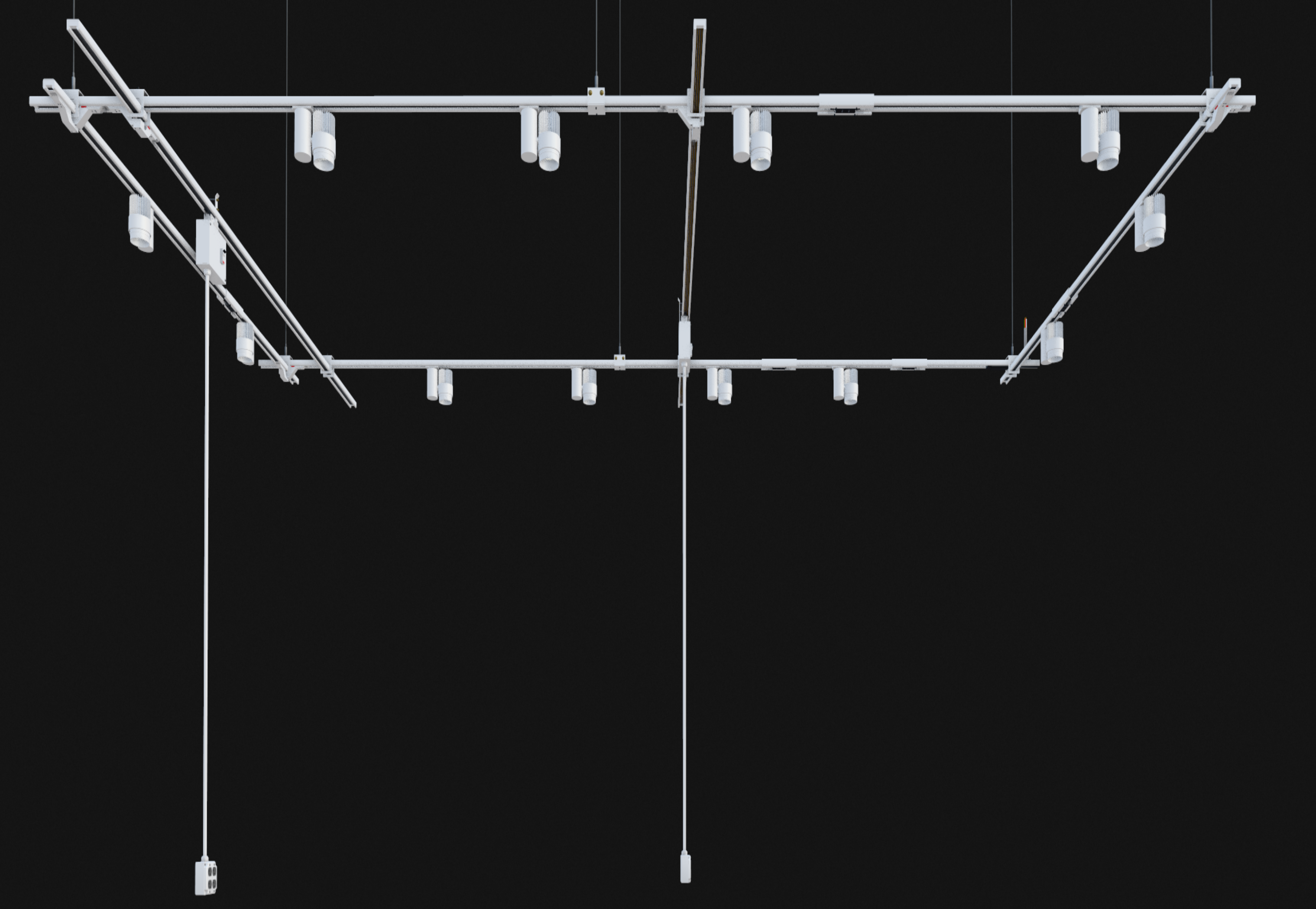 TRACK BUSWAY RECTANGLE SYSTEM - SMALL - 15' x 8'