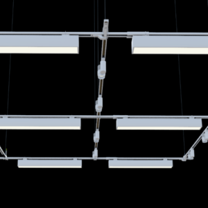 Track Lighting Grid Kit I Suspended Open Ceiling I Accent and Linear General Lights I Medium