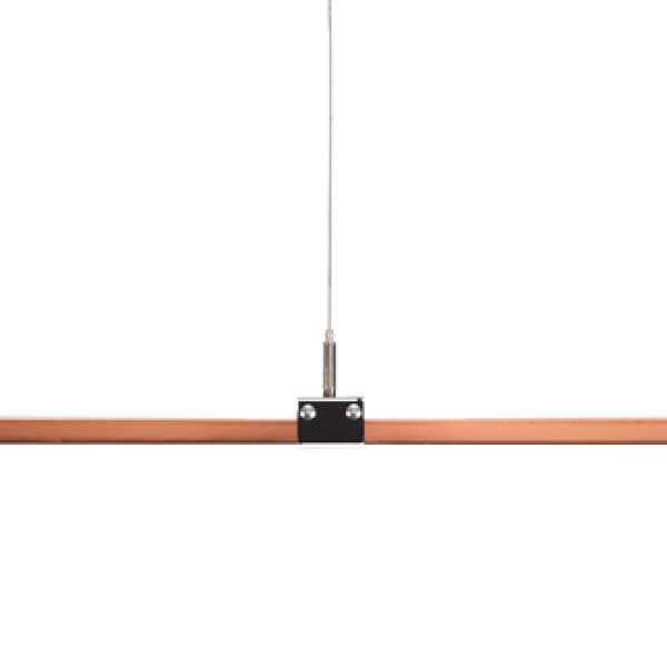 Lighting track on unwired strut  busSTRUT is prewired strut